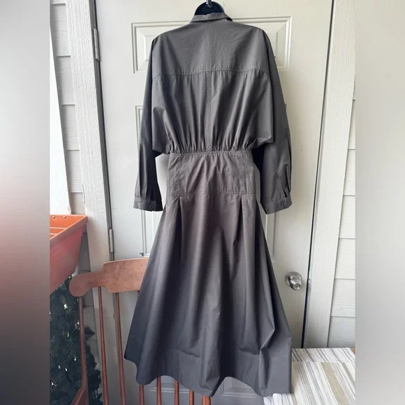 APIECE APARTDeep Olive Pietra Maxi Shirt Dress Size 2